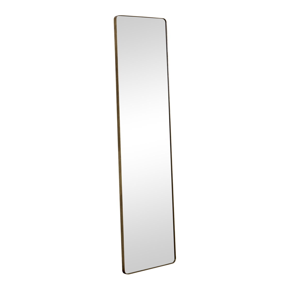 Tall Brushed Gold Framed Wall Mirror / Leaner Mirror