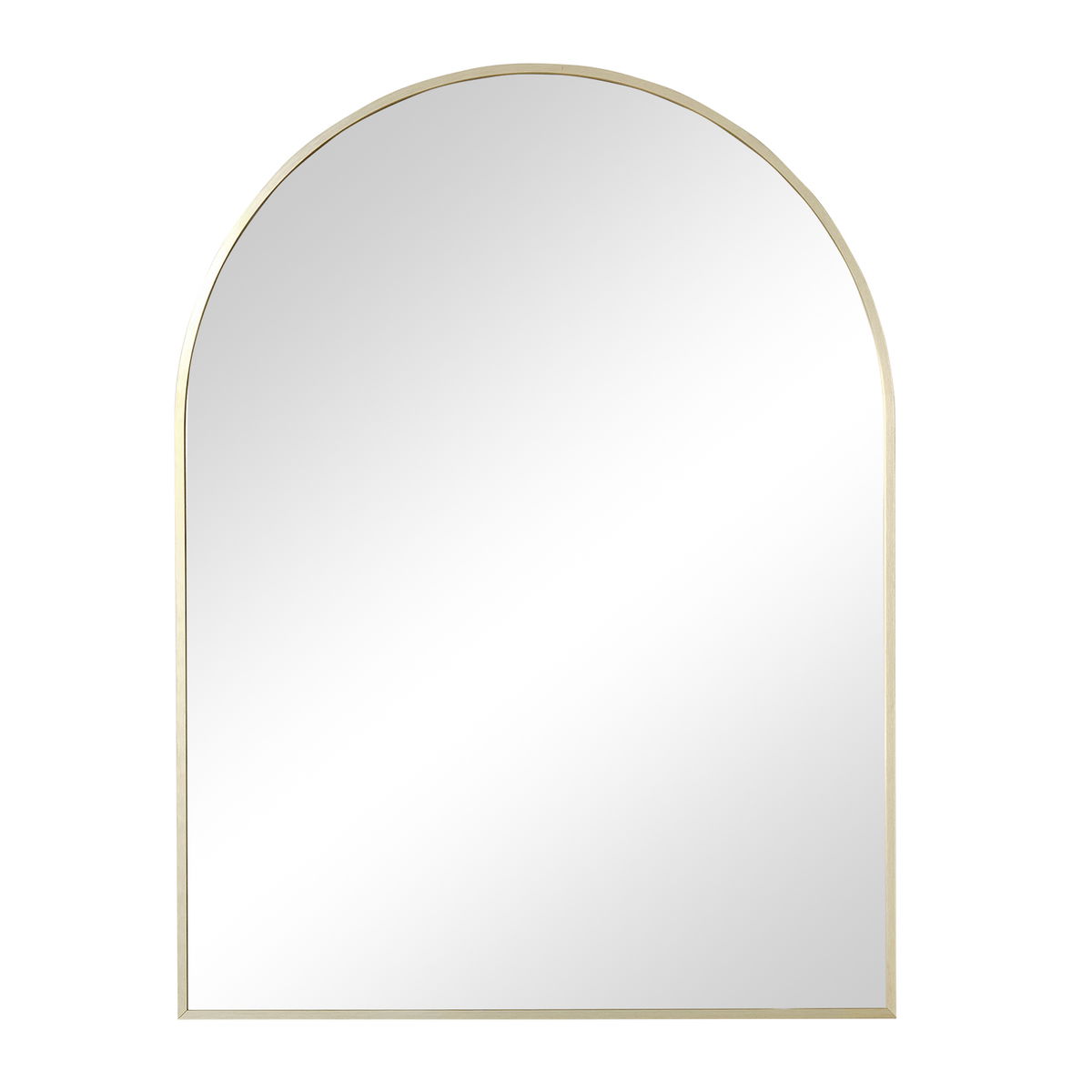 Gold Arched Wall Mirror 80cm x 60cm