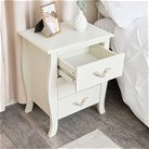 3 Drawer Bedside Table - Elizabeth Ivory Range