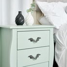 3 Drawer Bedside Table - Elizabeth Sage Green Range