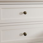 3 Drawer Bedside Table - Rowley Pale Cream Range