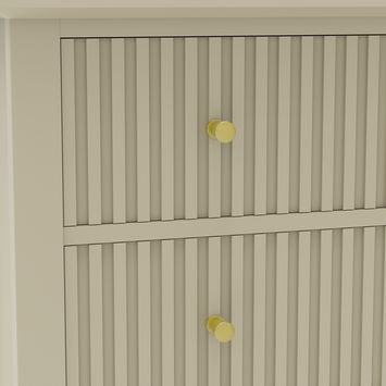 3 Drawer Chest of Drawers and Pair of Bedside Tables - Hales Taupe Range