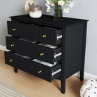 3 Drawer Chest of Drawers - Hales Black Range