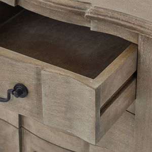 3 Drawer Wooden Bedside Table