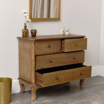 4 Drawer Wooden Chest of Drawers - Ashwell Range