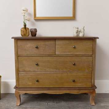 4 Drawer Wooden Chest of Drawers - Ashwell Range