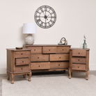 7 Drawer Wooden Chest of Drawers & Pair of 2 Drawer Bedside Tables - Willoughby Range