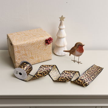 Animal Print Christmas Tree Ribbon - 270cm