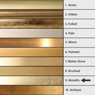 Antique Gold Arched Triple Vanity Mirror 60cm x 72cm