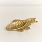 Antique Gold Fish Shaped Trinket Dish