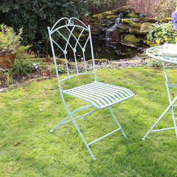 Antique Sage Green Bistro Set