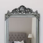 Antique Silver Arched Wall Mirror 36cm x 55cm