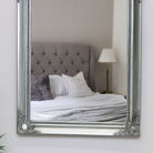 Antique Silver Arched Wall Mirror 36cm x 55cm