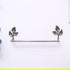 Antique Silver Leaf Detail Textured Towel Rail 62cm