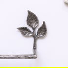 Antique Silver Leaf Detail Textured Towel Rail 62cm