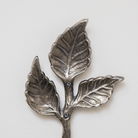 Antique Silver Leaf Detail Textured Wall Hook