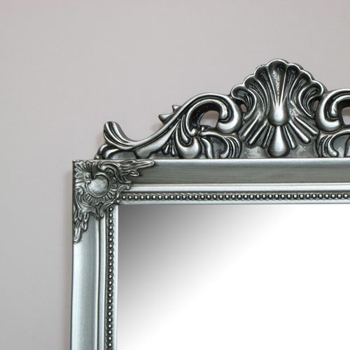 Antique Silver Wall Mirror 36cm x 55cm