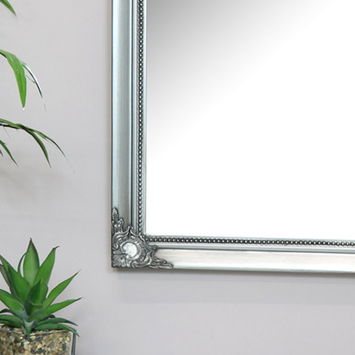 Antique Silver Wall Mirror 36cm x 55cm