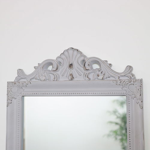 Antique Taupe Wall Mirror 36cm x 55cm