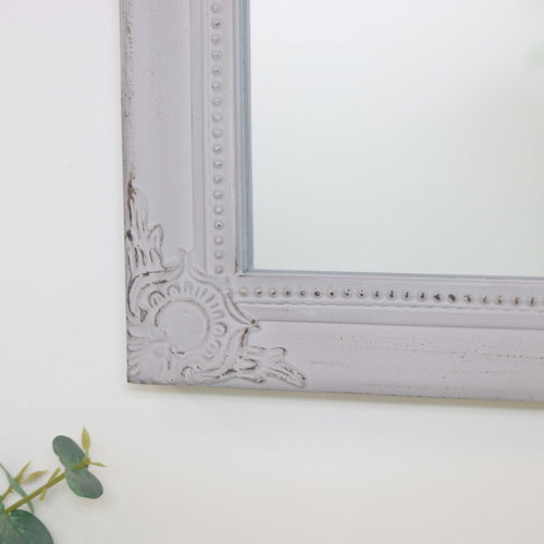 Antique Taupe Wall Mirror 36cm x 55cm