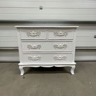 Antique White 4 Drawer Chest of Drawers - Pays Blanc Range