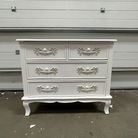 Antique White 4 Drawer Chest of Drawers - Pays Blanc Range