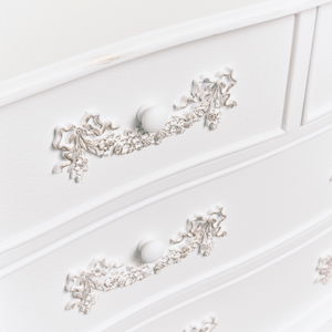 Antique White 4 Drawer Chest of Drawers - Pays Blanc Range