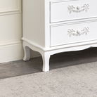 Antique White 4 Drawer Chest of Drawers - Pays Blanc Range