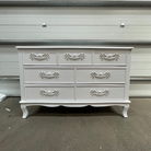 Antique White 7 Drawer Chest of Drawers - Pays Blanc Range