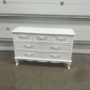Antique White 7 Drawer Chest of Drawers - Pays Blanc Range - Damaged Seconds Antique White 7 Drawer Chest of Drawers - Pays Blanc Range - Damaged Seconds