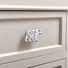 Antique White Bear Drawer Knob 