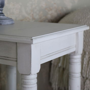 Antique White Square Side Table - Mia Range