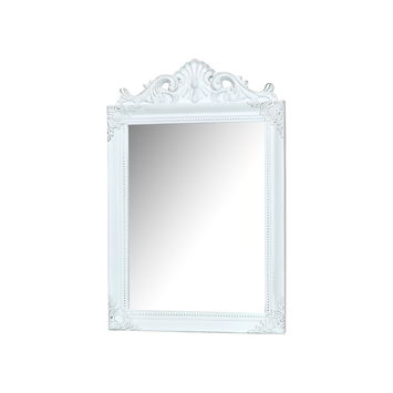 Antique White Wall Mirror 36cm x 55cm