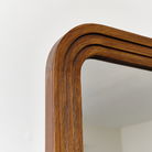 Dark Wood Arched Frame Wall Mirror 50cm x 70cm