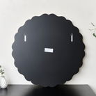 Gold Scalloped Frame Round Wall Mirror - 80cm x 80cm