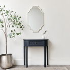 Ivory Geometric Framed Wall Mirror 80cm x 50cm