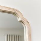 Square Natural Washed Wood Framed Wall Mirror 50cm x 50cm