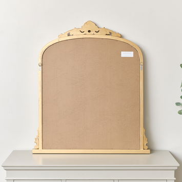 Arch Antique Gold Ornate Overmantle Mirror 88cm x 100cm