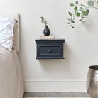 Black Wall Mounted Bedside Table - Daventry Black Range