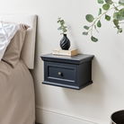 Black Wall Mounted Bedside Table - Daventry Black Range