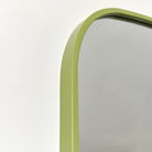 Green Metal Framed Arched Wall Mirror 90cm x 90cm