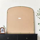 Green Metal Framed Arched Wall Mirror 90cm x 90cm