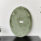 Green Oval Velvet Framed Wall Mirror 50cm x 70cm