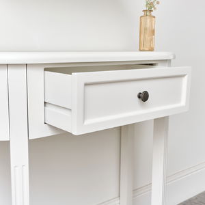 Ivory Half Moon Table - Daventry Ivory Range