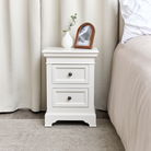 Ivory Two Drawer Bedside Table - Daventry Ivory Range