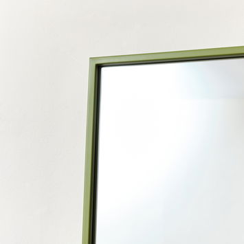 Large Green Thin Framed Wall/Leaner Mirror 60cm x 140cm