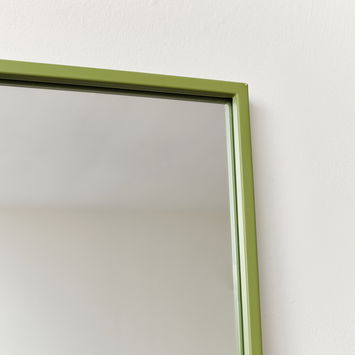 Large Green Thin Framed Wall/Leaner Mirror 60cm x 140cm
