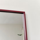 Large Red Thin Framed Wall/Leaner Mirror 60cm x 140cm