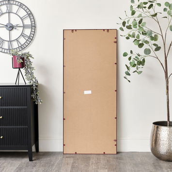 Large Red Thin Framed Wall/Leaner Mirror 60cm x 140cm