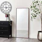 Large Red Thin Framed Wall/Leaner Mirror 60cm x 140cm
